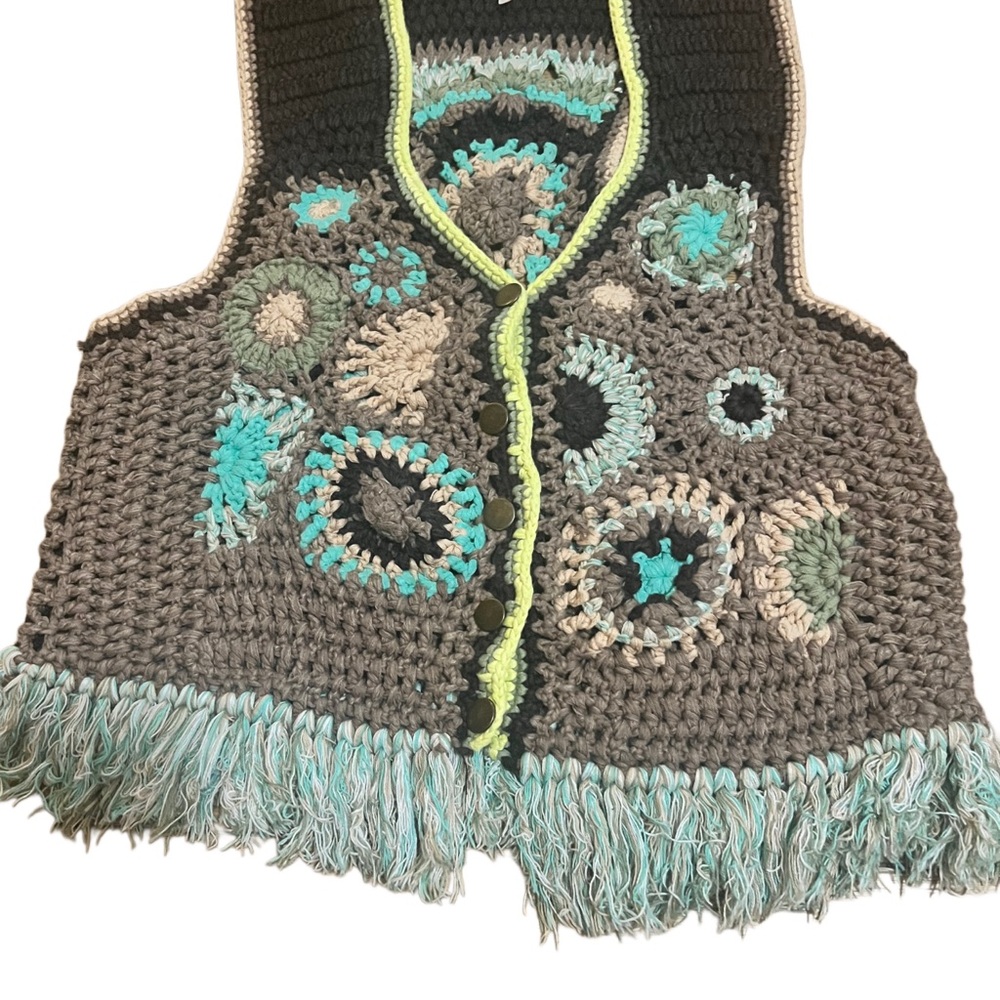 Free People - Desert Rose Crochet Vest - Picture 3 of 12